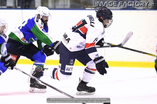 2019-12-14 Hockey Milano Bears-Chiavenna 2404 Gabriele Asinelli